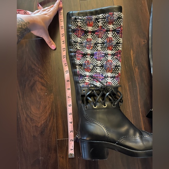 Chanel tall boot quilted tweed - Picture 12 of 12